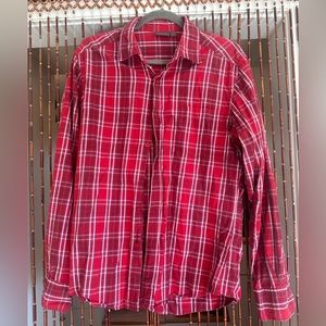 ESPRIT vintage red plaid top sm/med